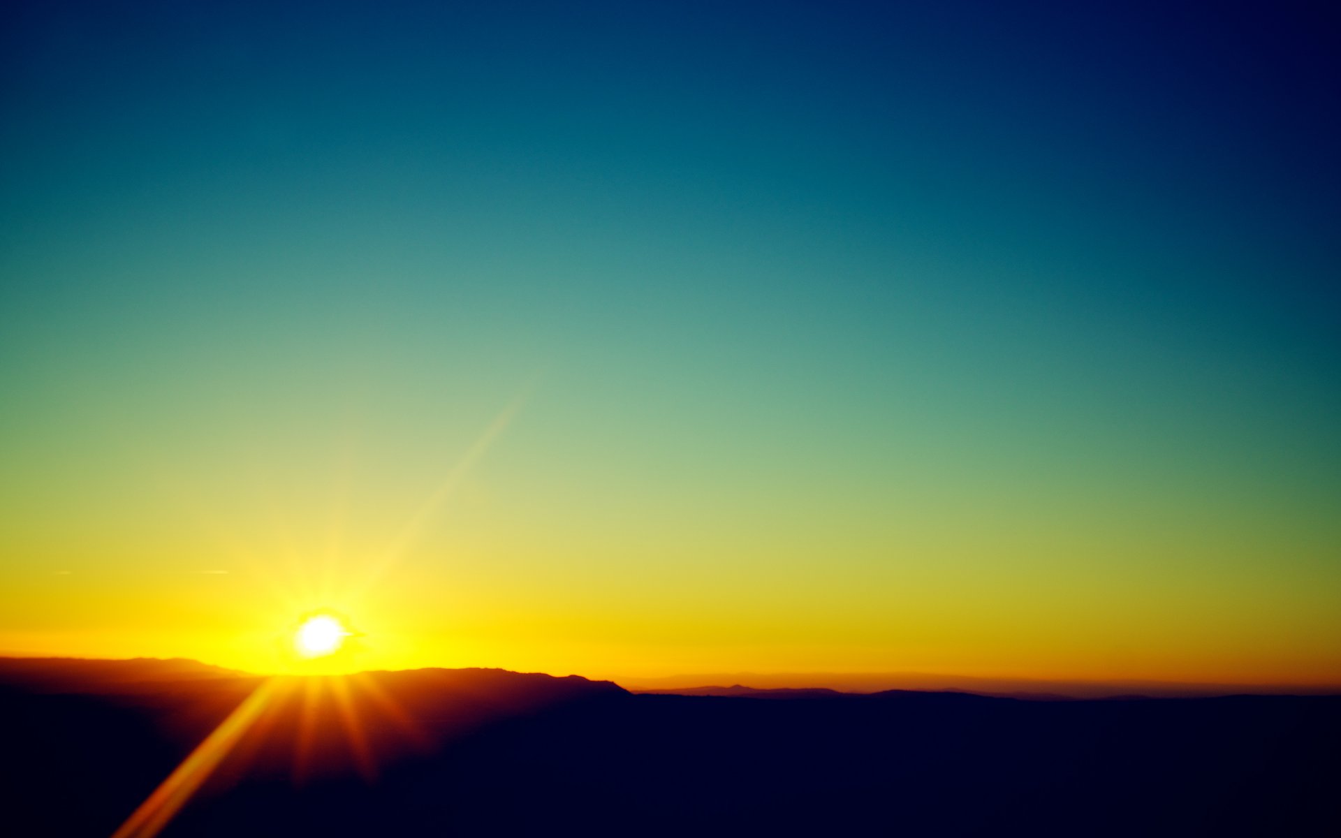 unset spain mountain sun landscape