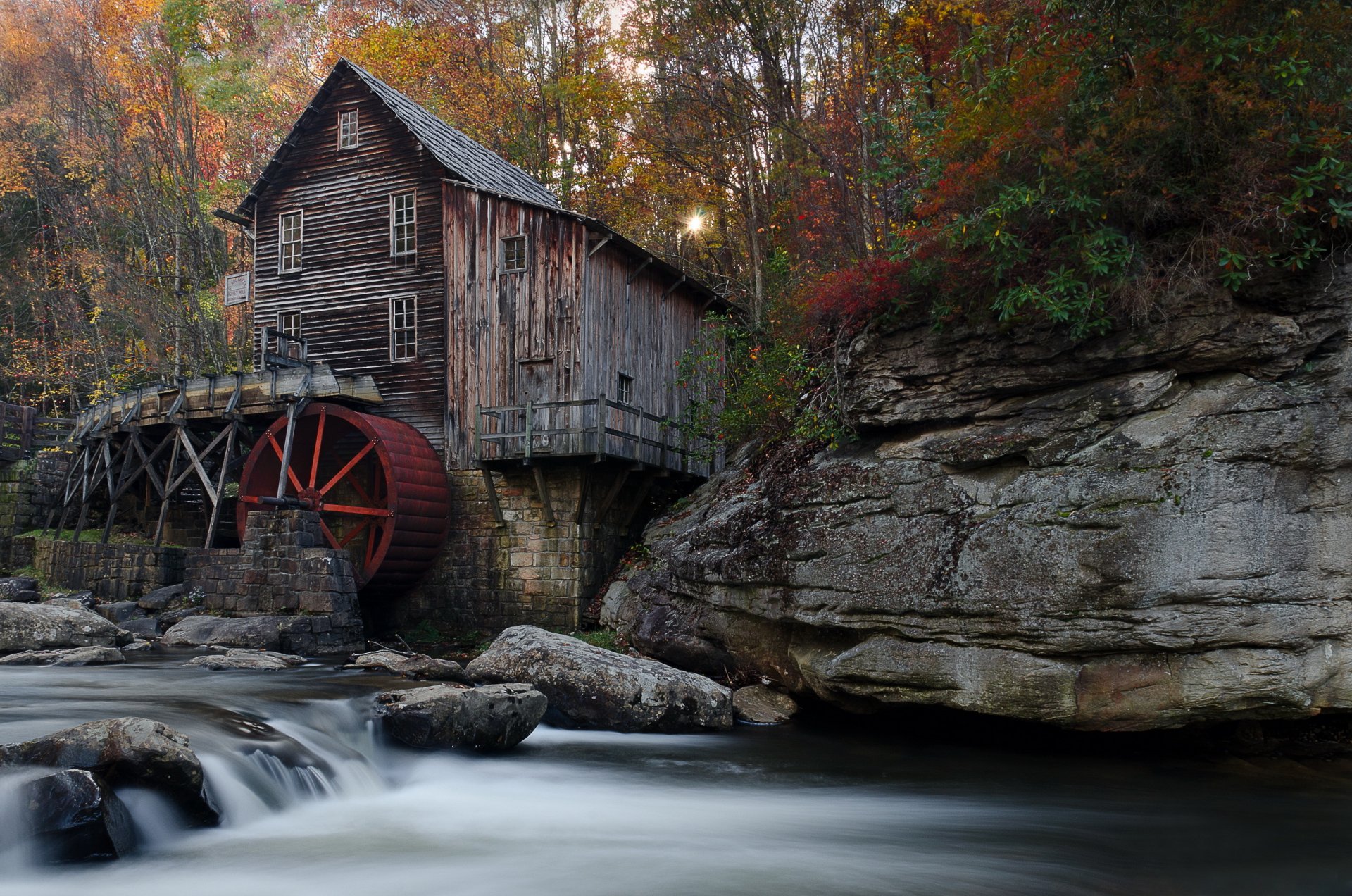 fluss mühle landschaft