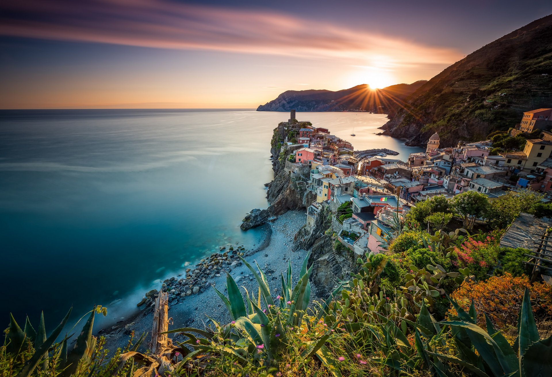 vernazza cinque terre liguria italia mar ligure cinque terre mare costa tramonto panorama