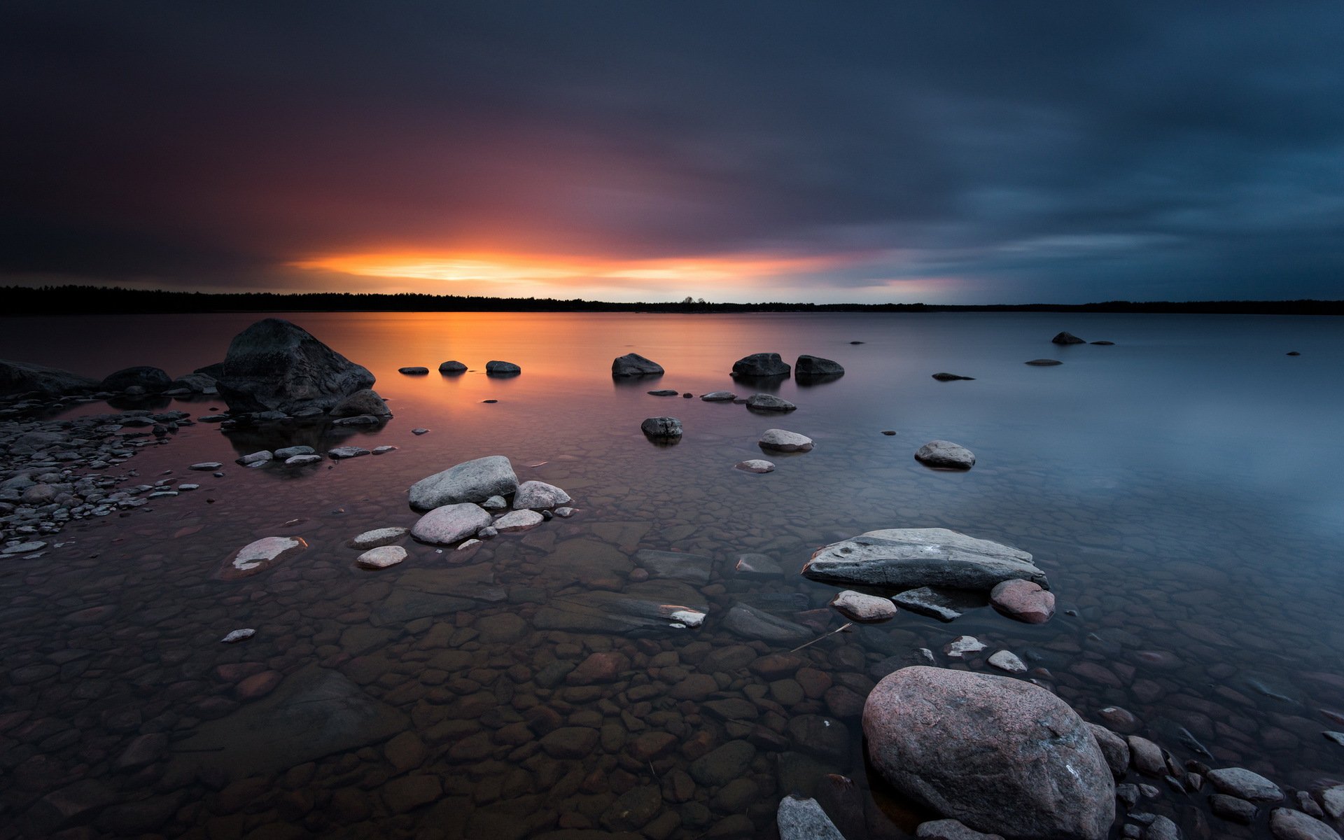 see nacht landschaft