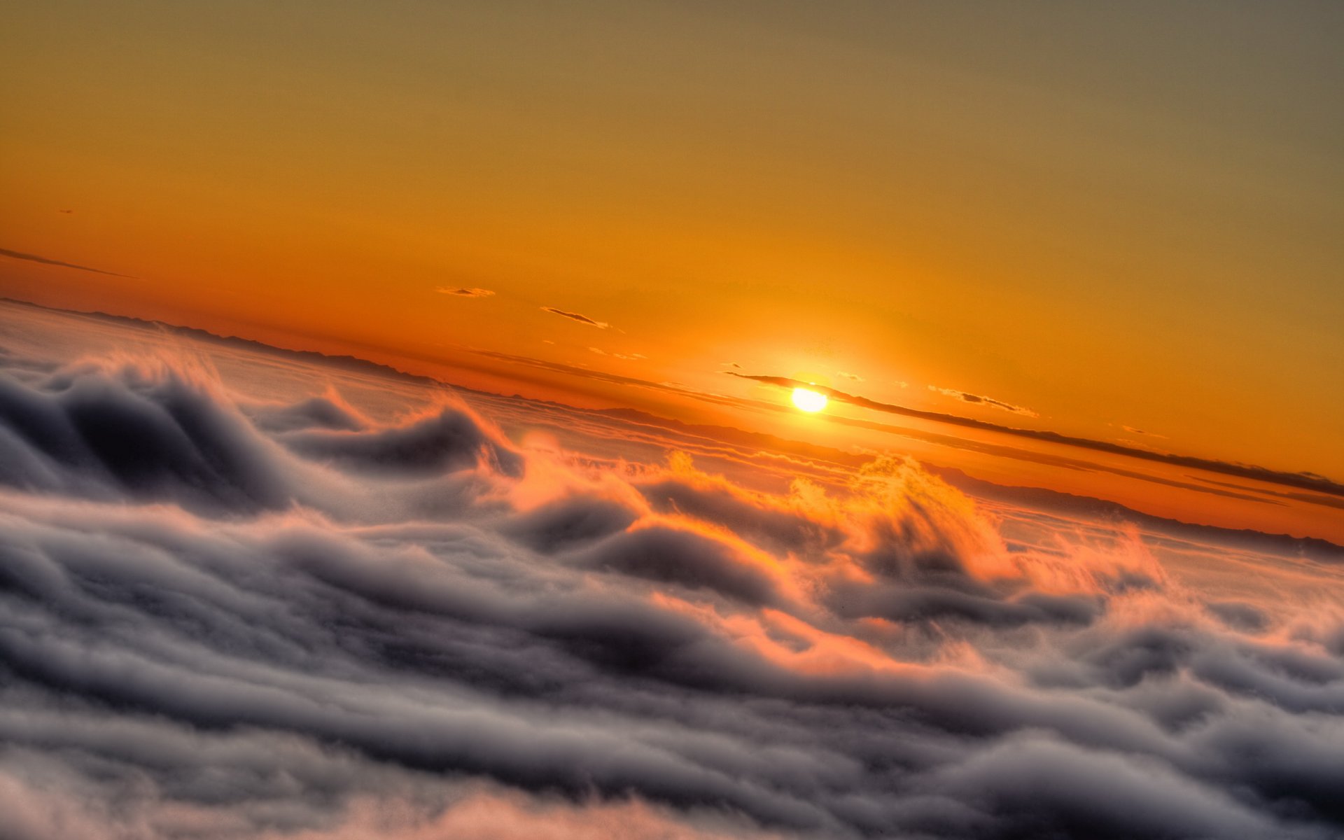 puesta de sol cielo nube