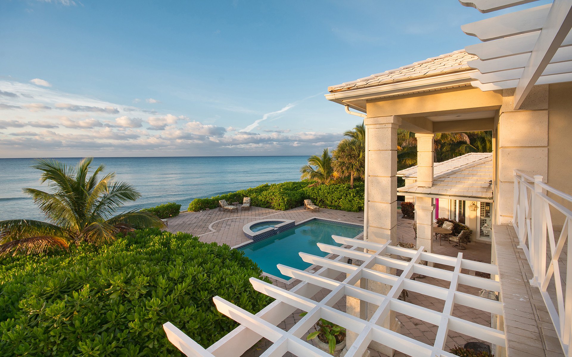 bahamas ocean palm pool home luxury coast