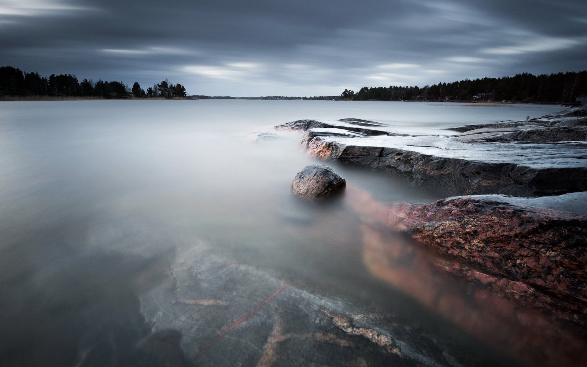 västra skagene in värmland sweden sea stones landscape