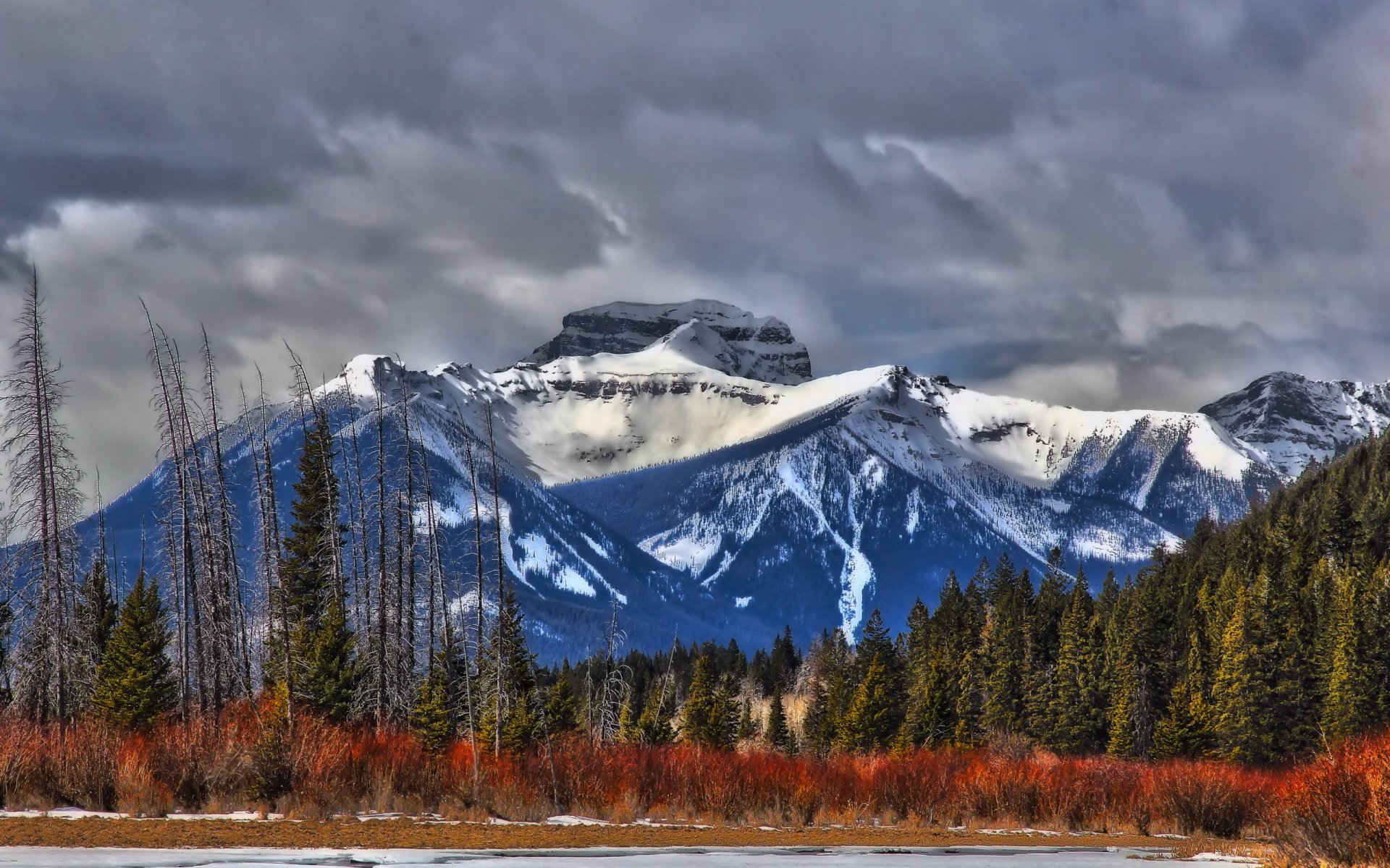 canada alberta mountain landscape