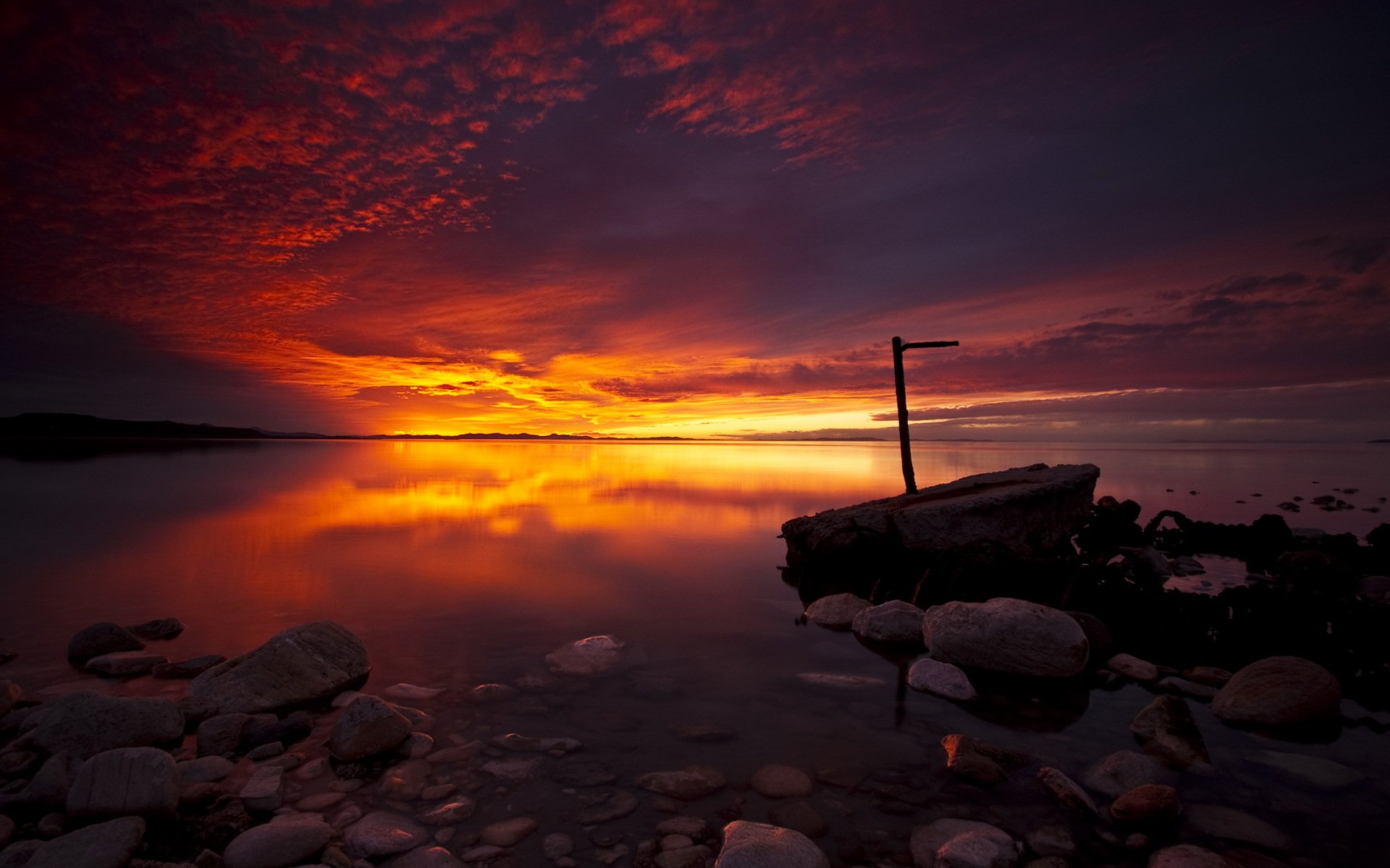 antilope island coucher de soleil utah stat park