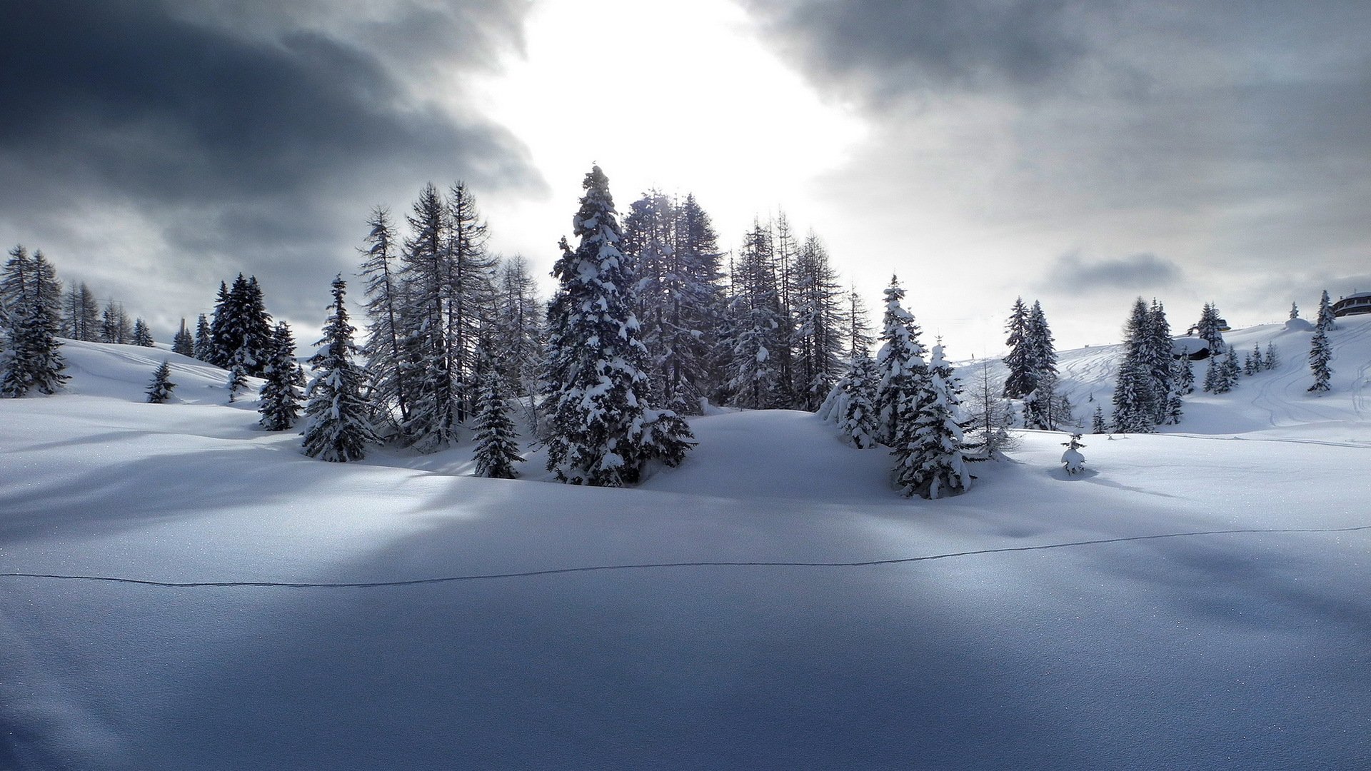 hiver neige paysage