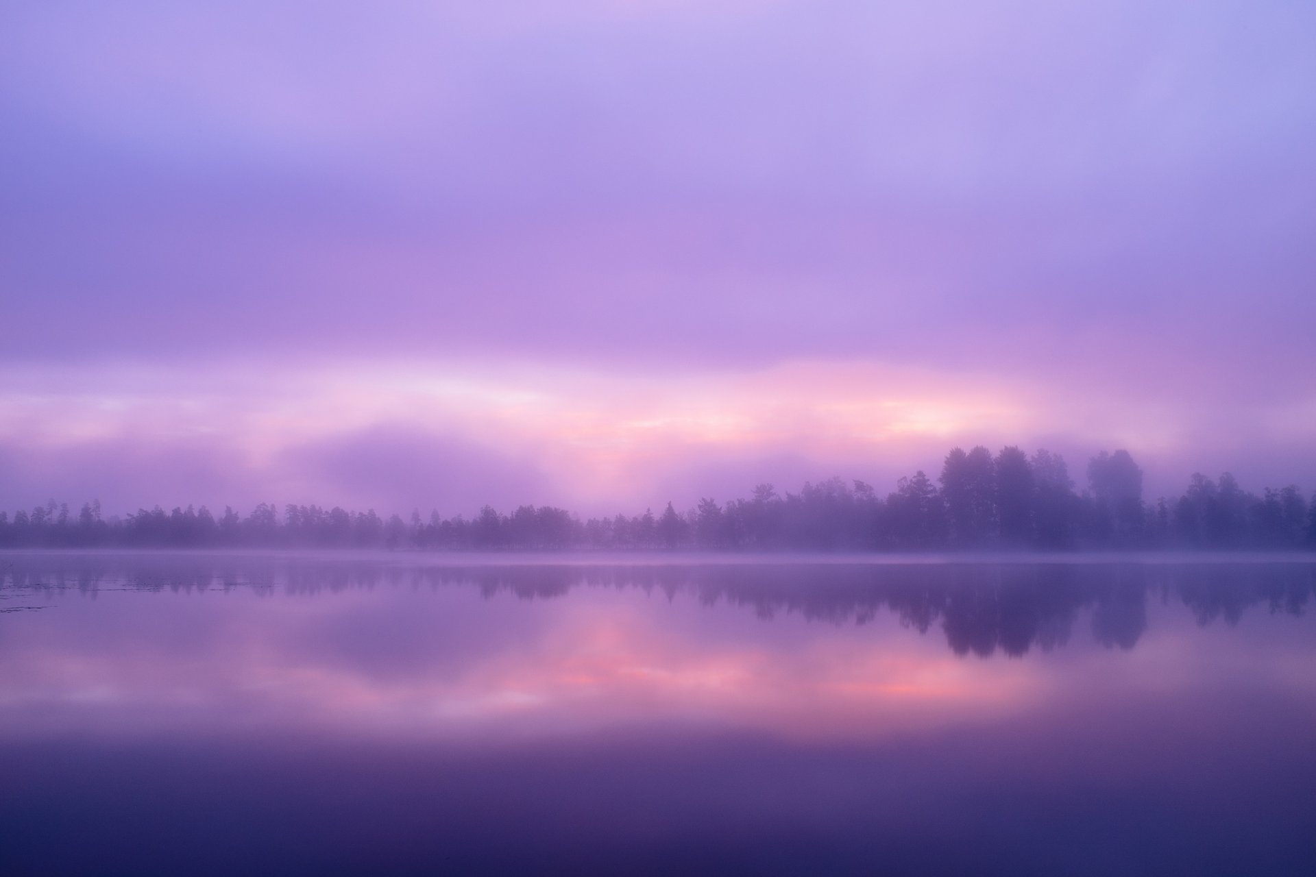 lac eau forêt arbres ciel nuages