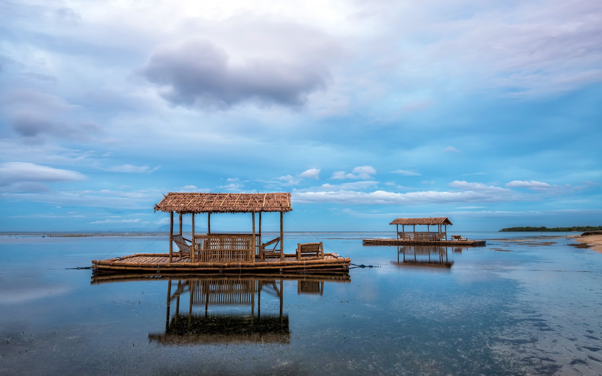 philippinen calabarzon calatagan meer häuser