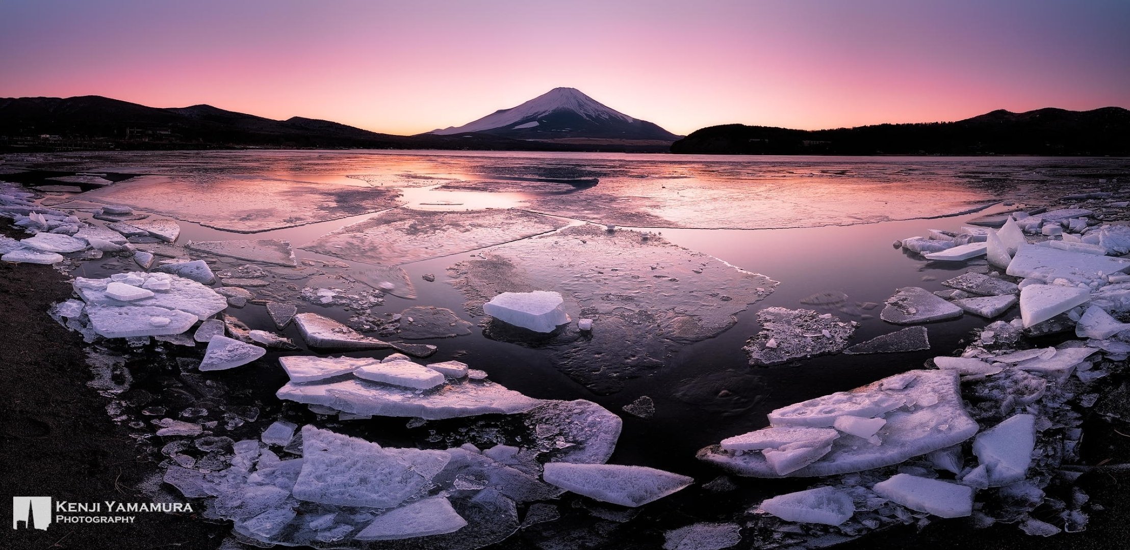 kenji yamamura photographer japan lake yamanaka sunset