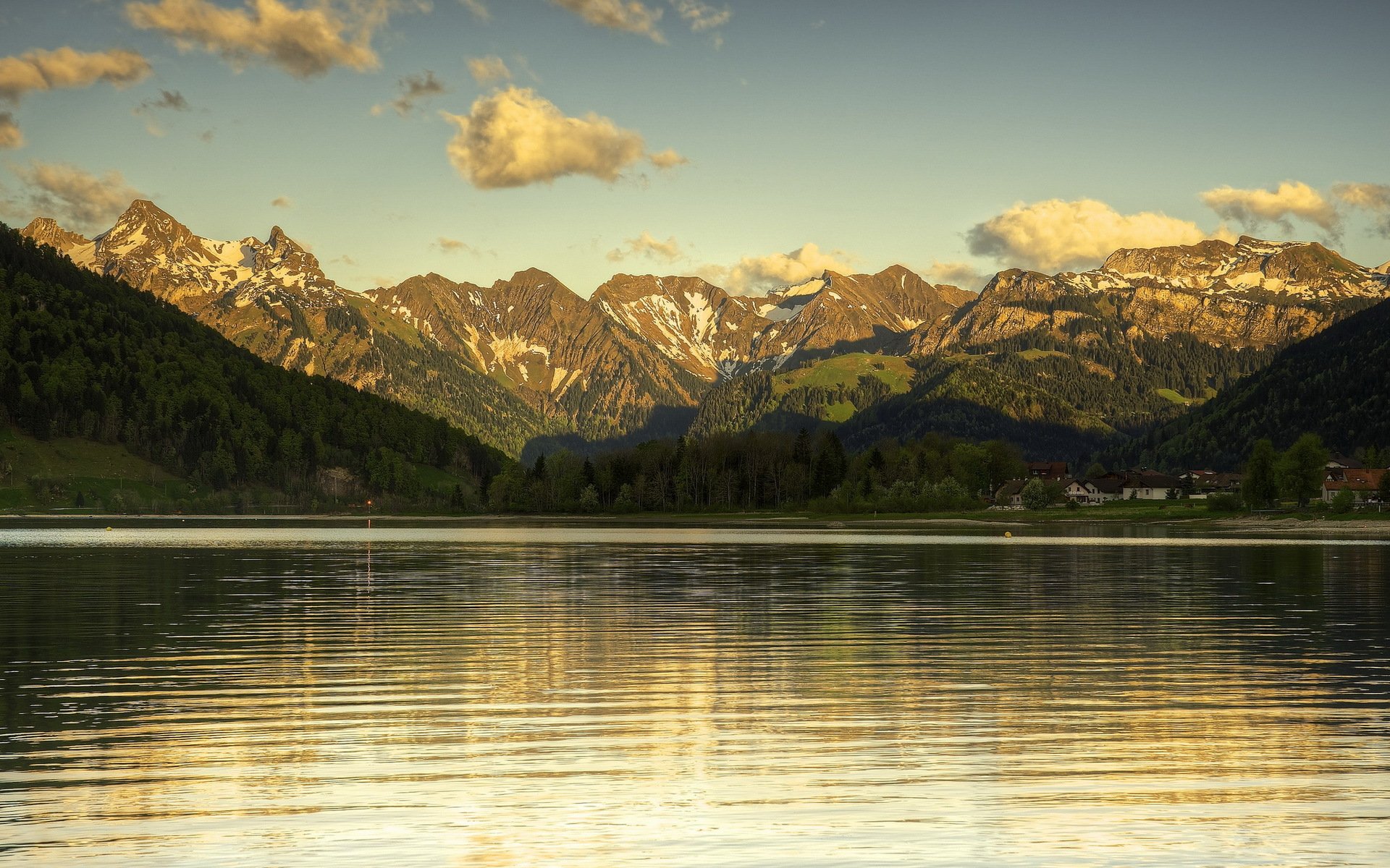 mountain lake landscape