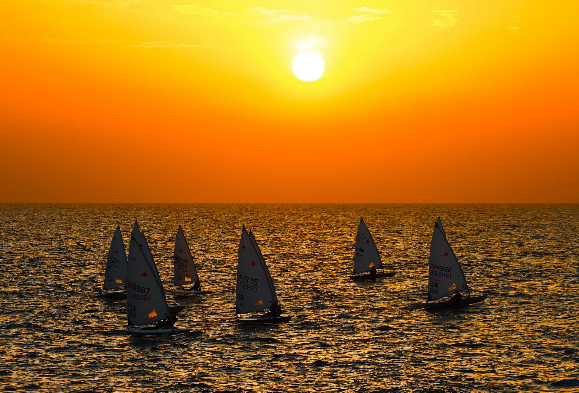 himmel sonne meer sonnenuntergang boot yacht segel regatta