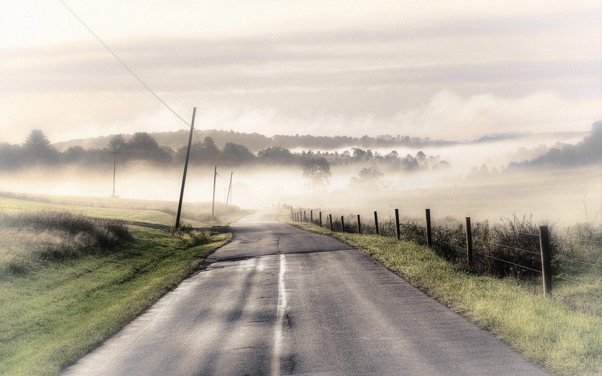 road fence landscape style