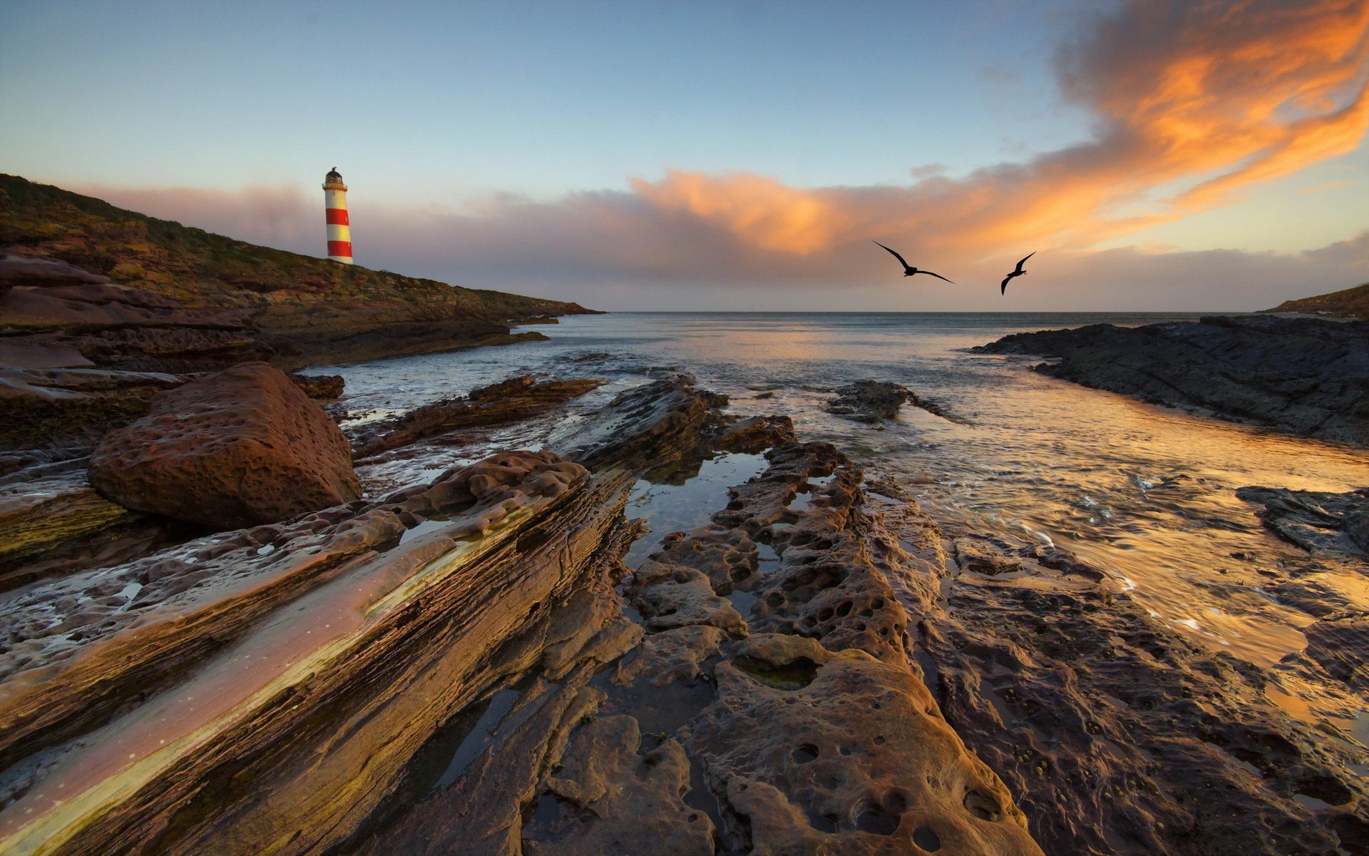 mer phare paysage