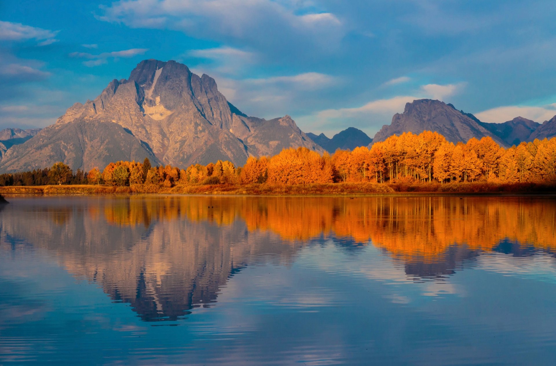 états-unis wyoming parc national de grand teton crique automne