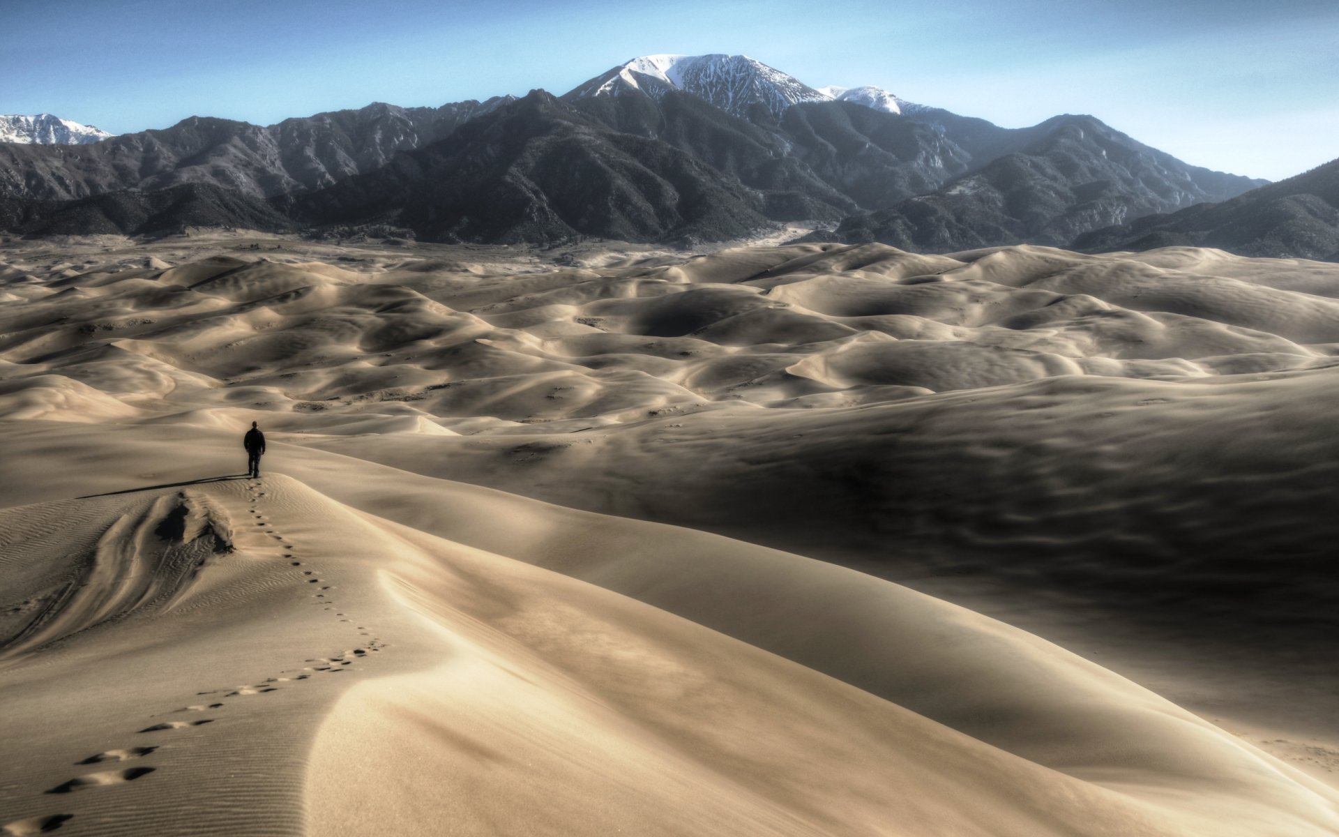 haute dune grand parc national des dunes de sable hdr