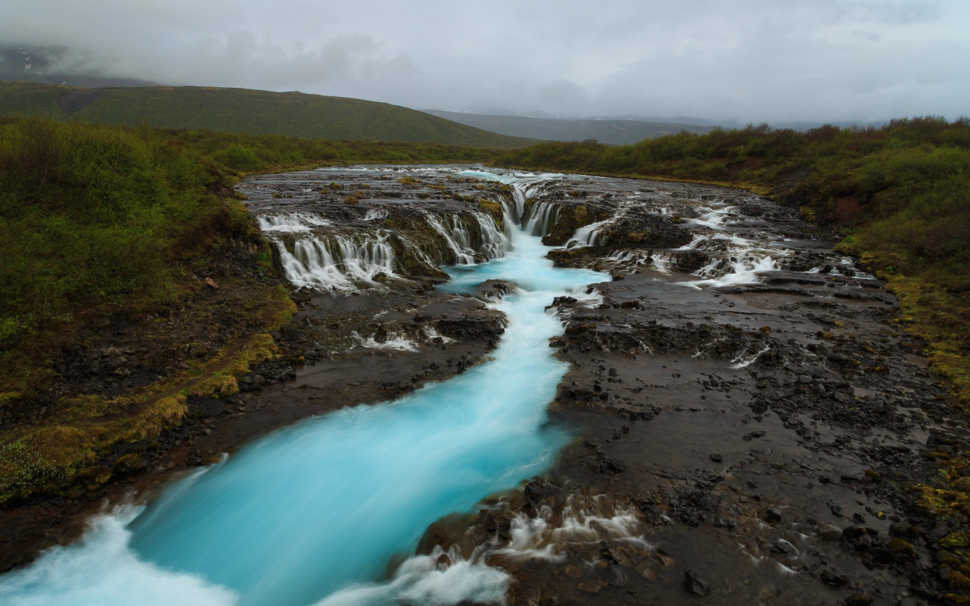 bruarfoss iceland landscape