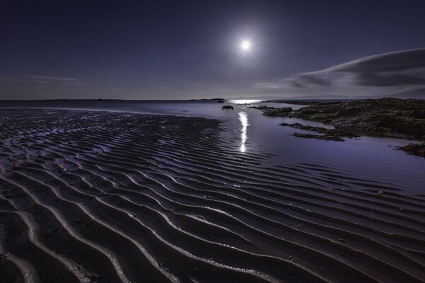 A night in the UK, waves of sand