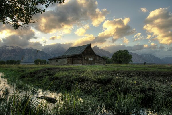 Parc National de grand Teton au coucher du soleil