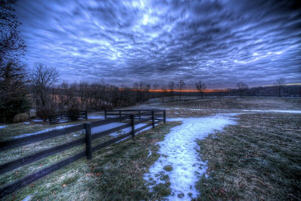 Landschaft Meer Natur Zaun