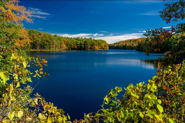 El otoño llega al lago Rockwood