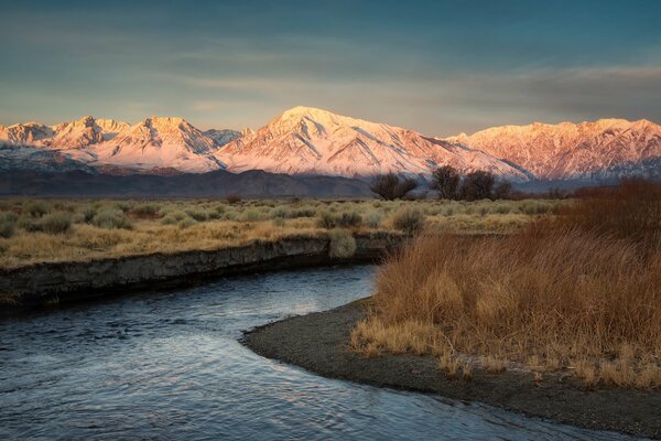 A wonderful river in a mountain valley