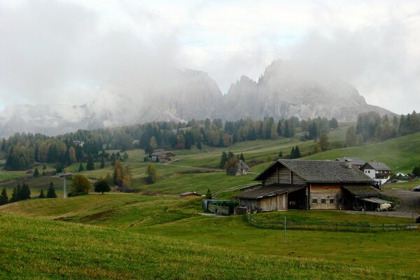 The fog is approaching the lonely house