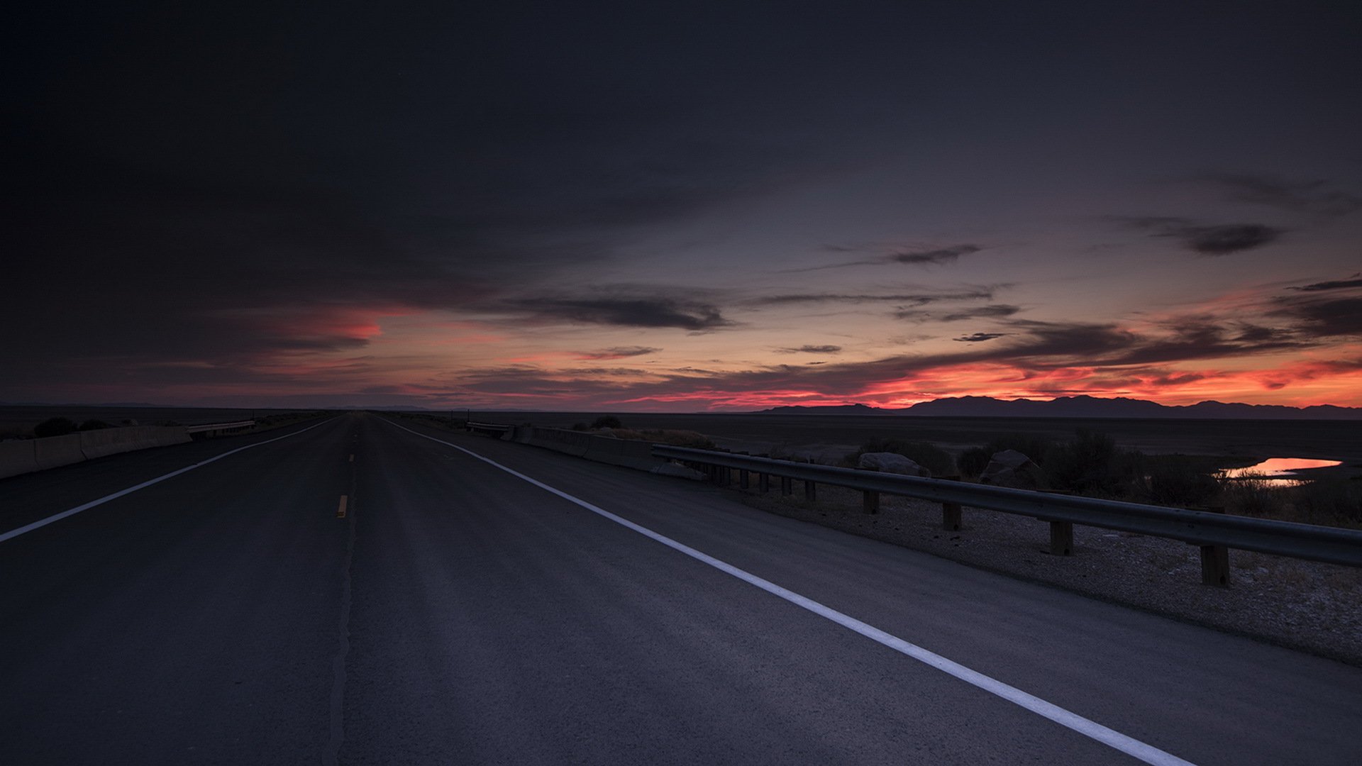 nacht straße landschaft