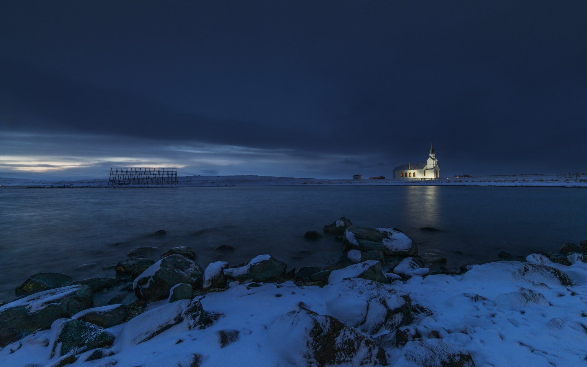 iglesia de nessebu invierno noruega