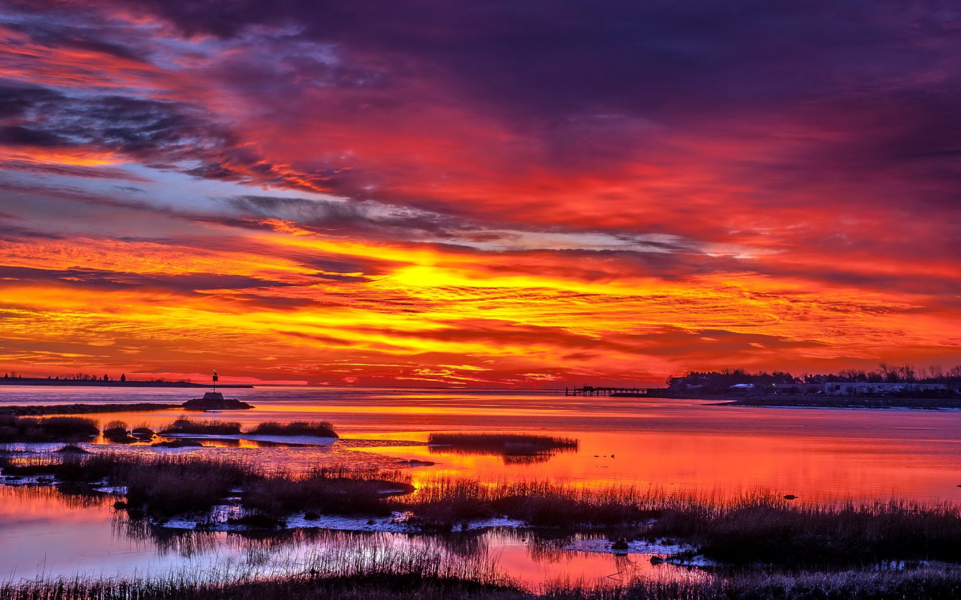 coucher de soleil ciel paysage