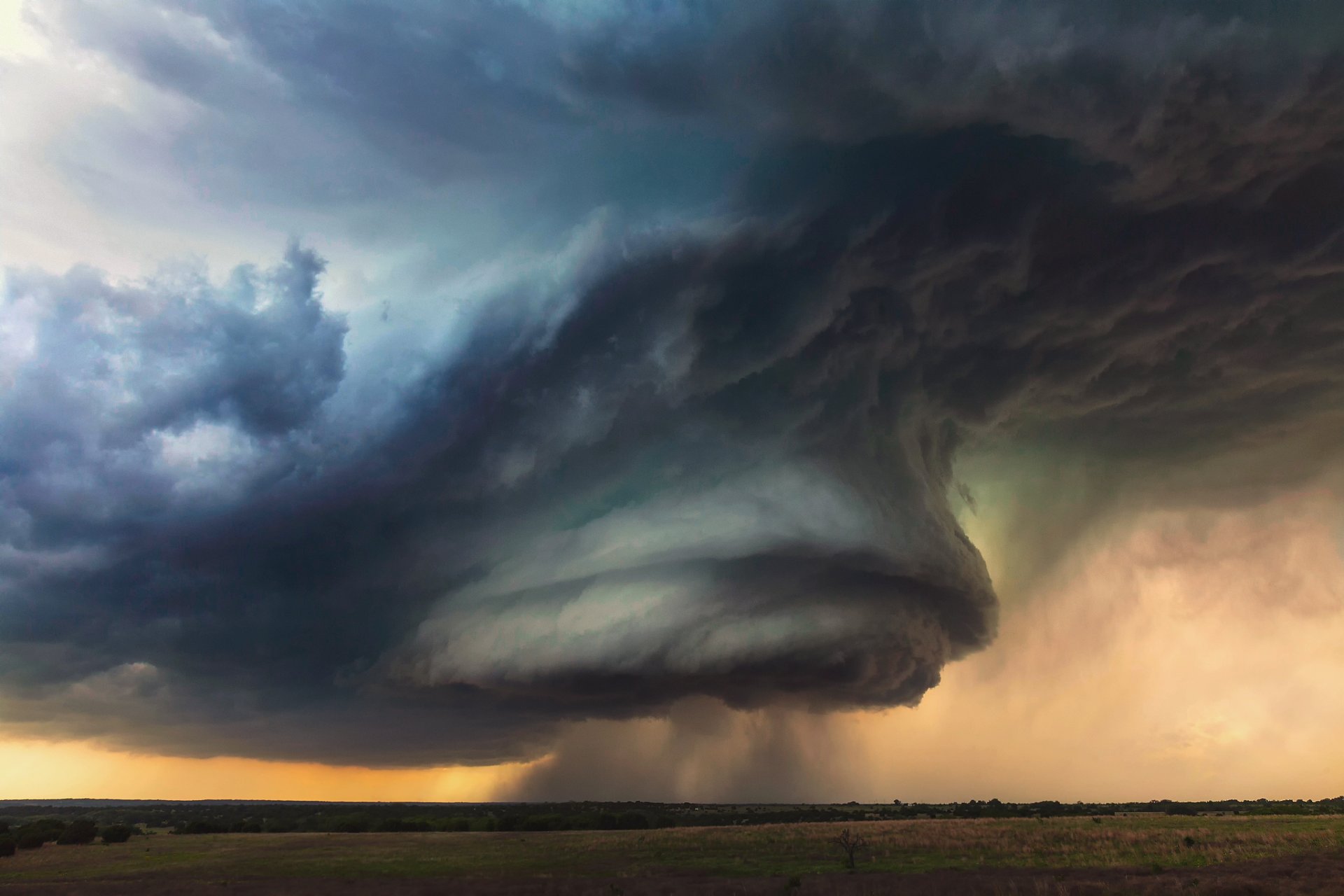 usa staat texas himmel wolken supersell rotierendes gewitter sturm