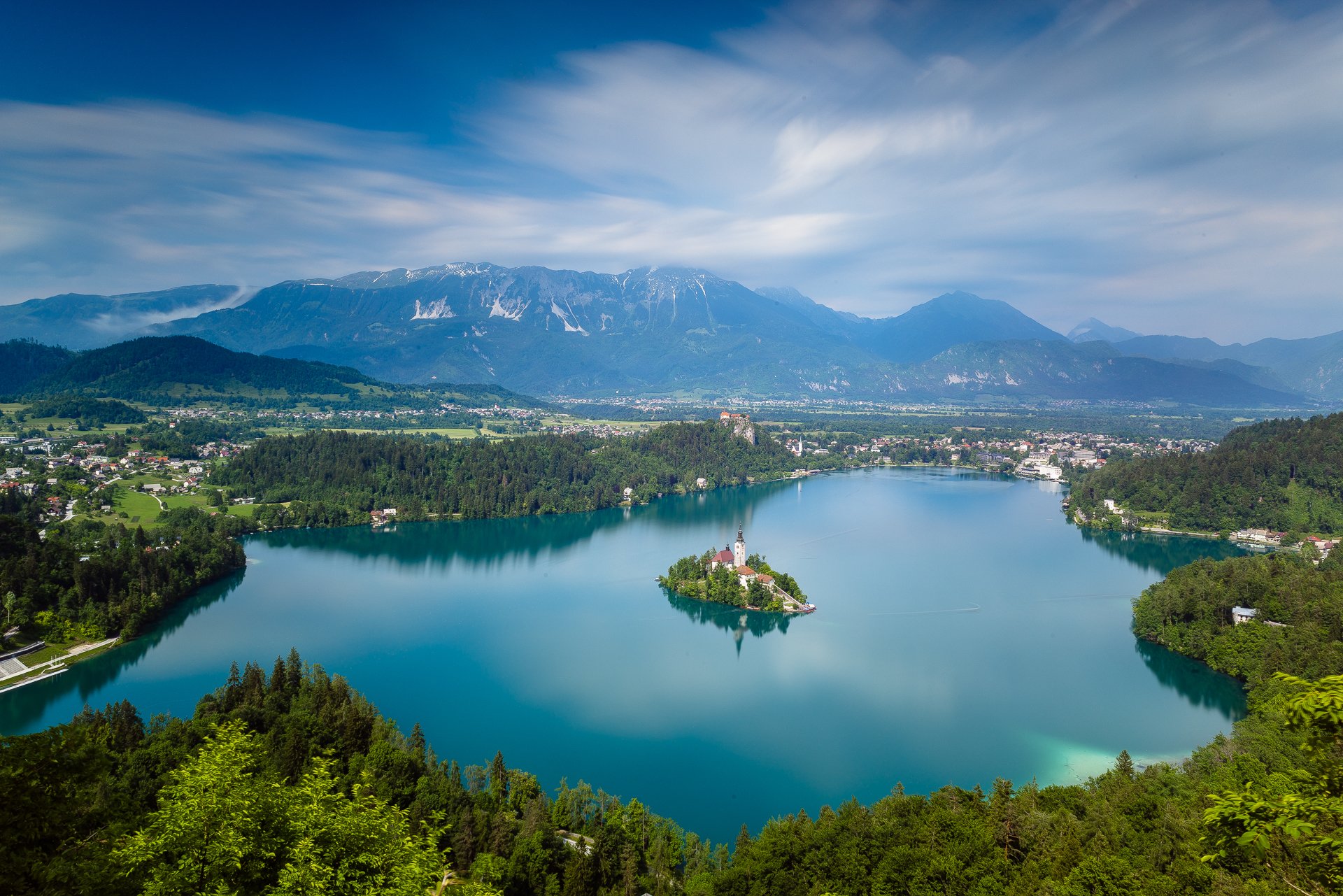 lac bled slovénie pokljuka lac bled église mariinsky montagnes île lac église panorama