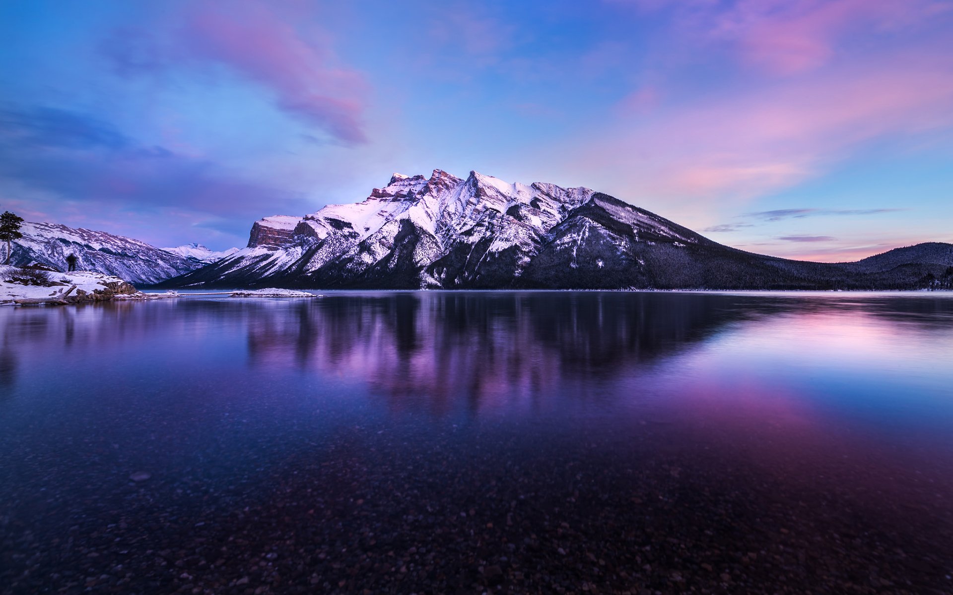 alberta canada lago montagna