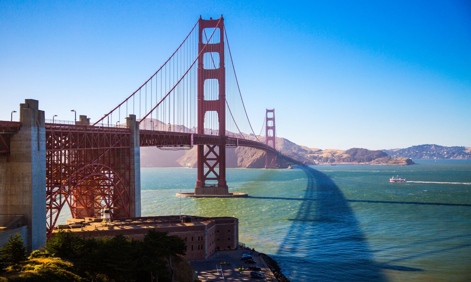 himmel bucht berge brücke goldenes tor san francisco