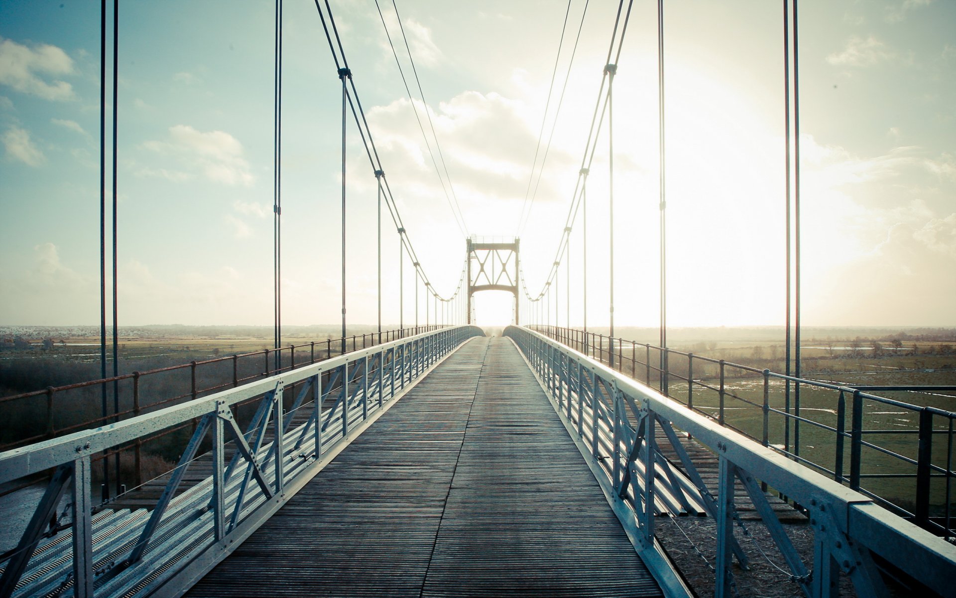 brücke licht landschaft