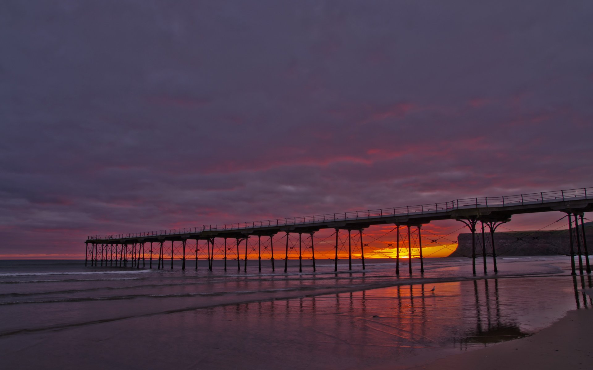 ea sunset bridge landscape