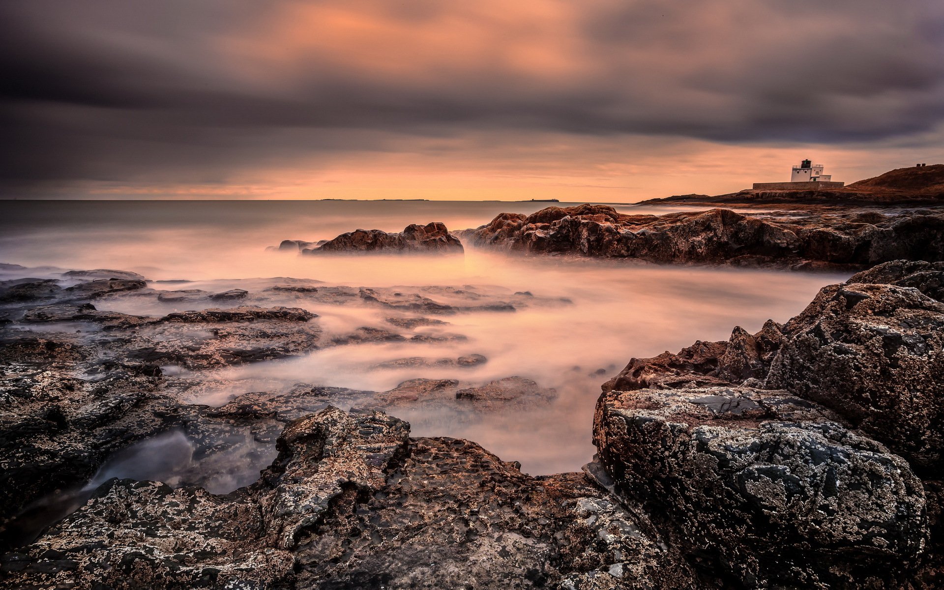 meer küste sonnenuntergang landschaft