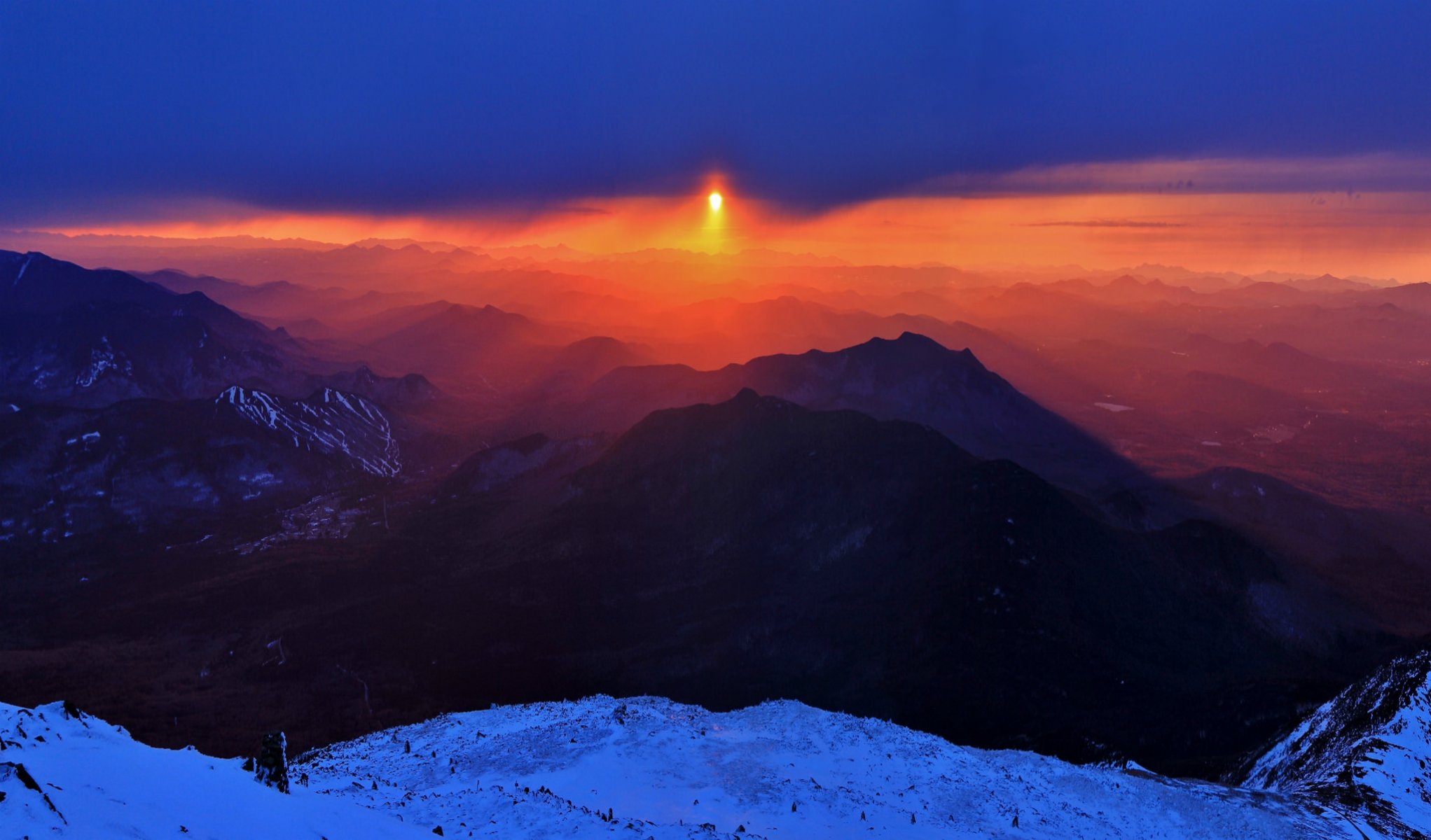 berge schnee sonne