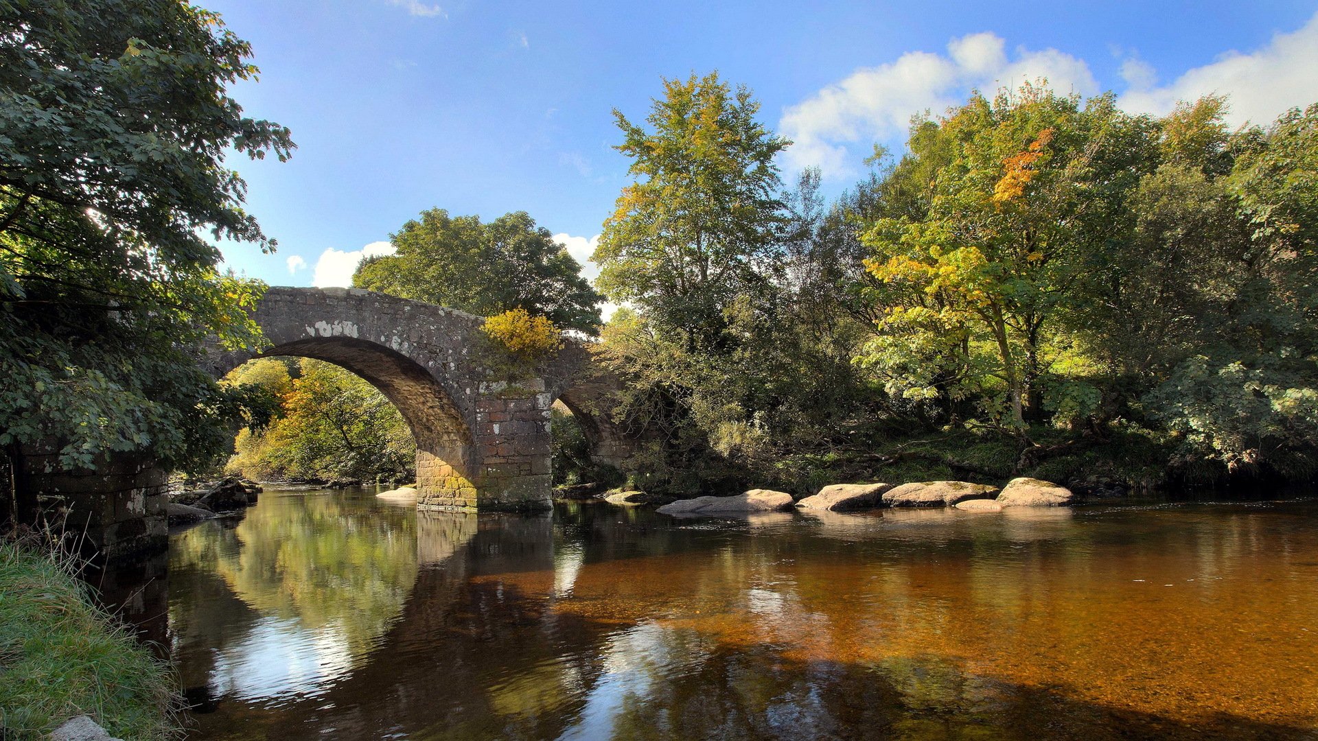 fluss brücke landschaft