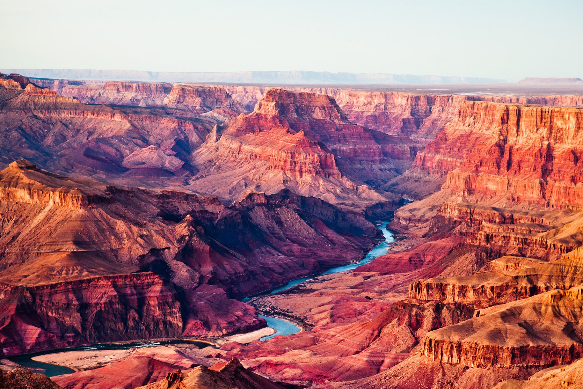 grand canyon arizona usa himmel fluss canyon berge