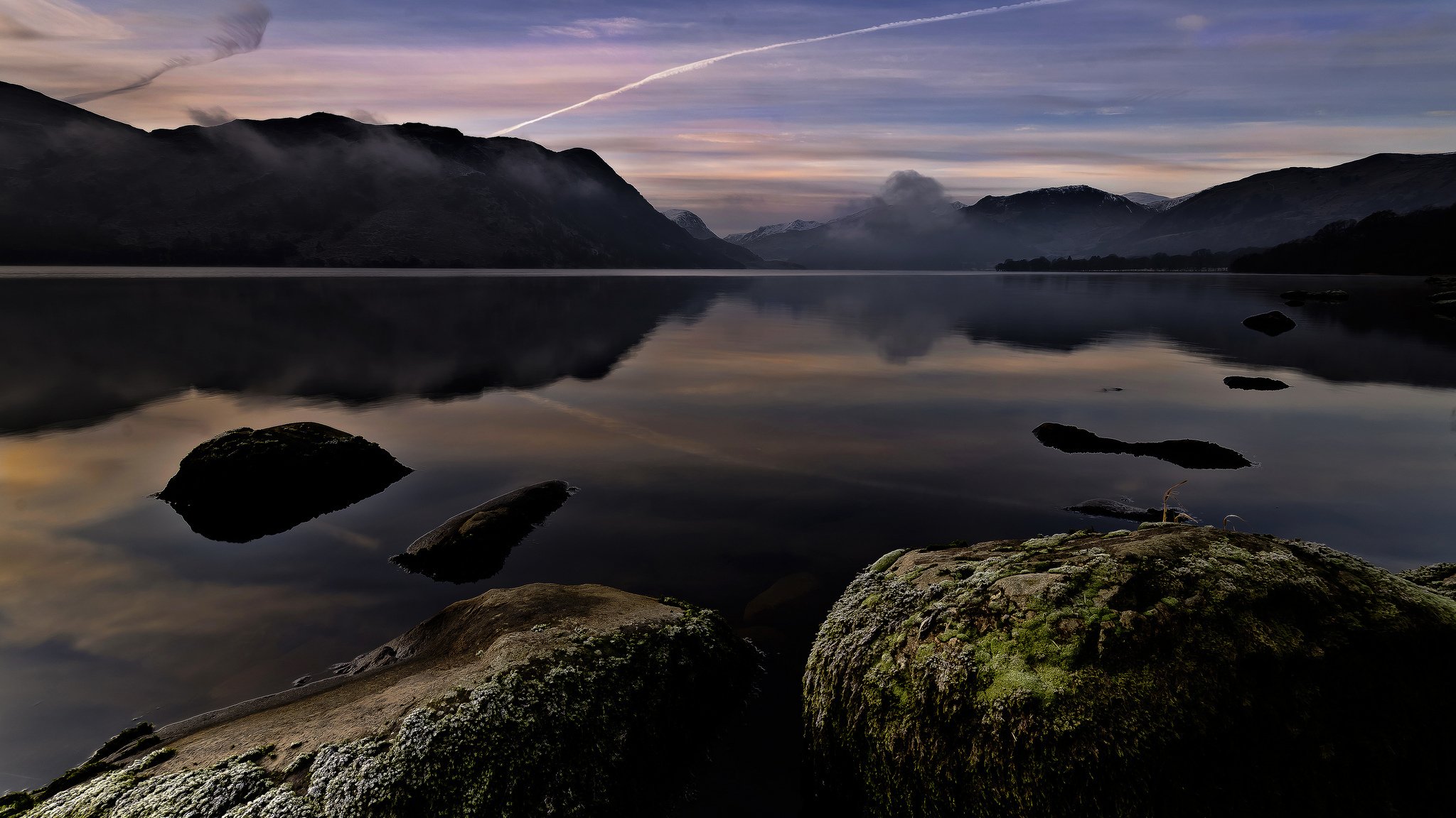 ullswater england lake ullswater stones mountain