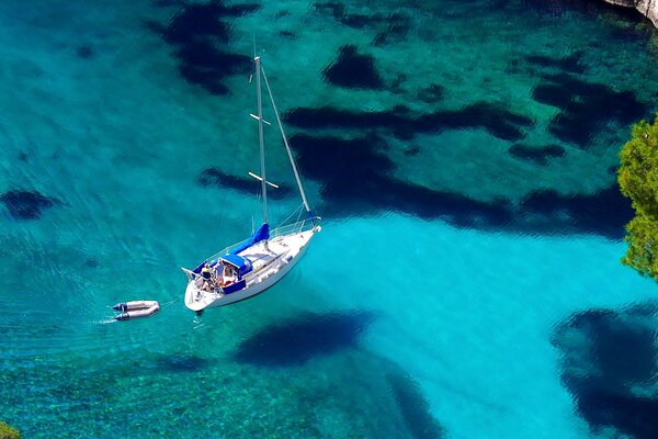 Bay and bay with clear water