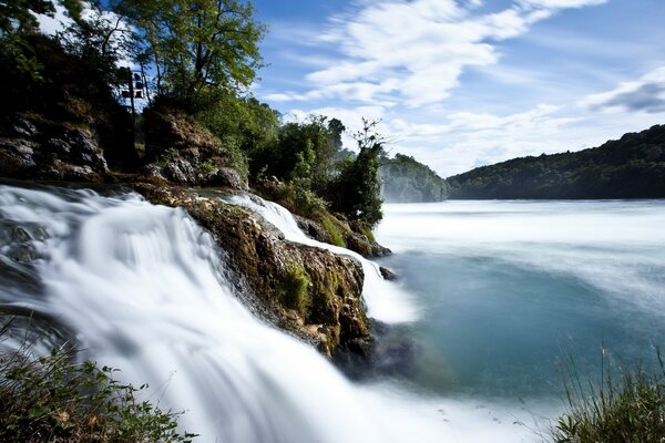 Chutes du Rhin en Suisse