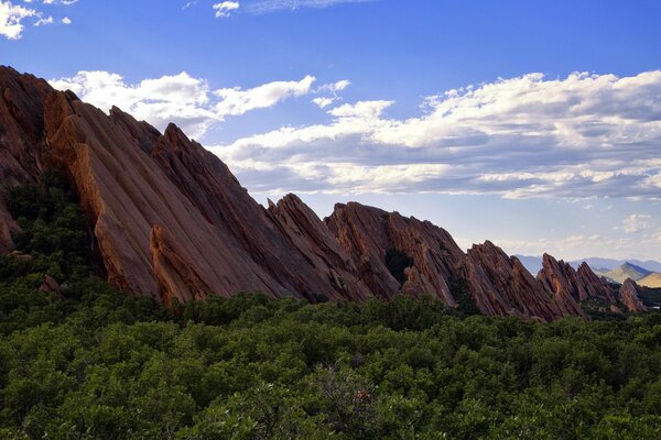 Denver. View of unusual rocks