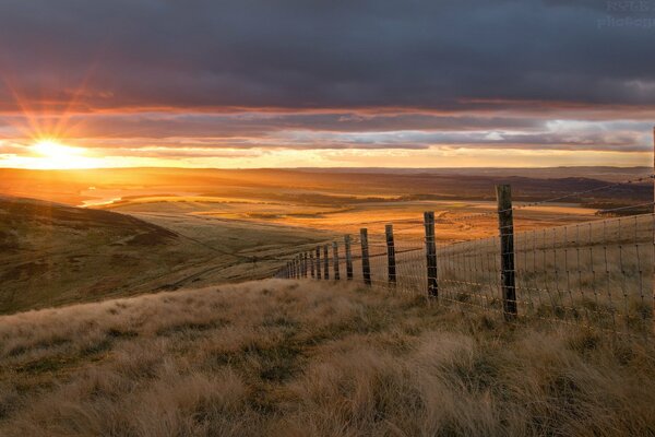 La beauté du coucher du soleil est difficile à transmettre