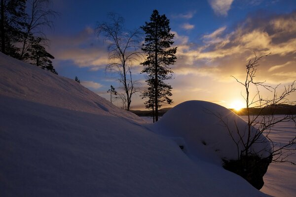 Sonnenaufgang im Norden des Landes