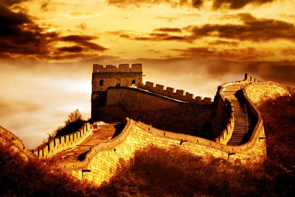 Wielki Mur Chiński jeden z cudów świata