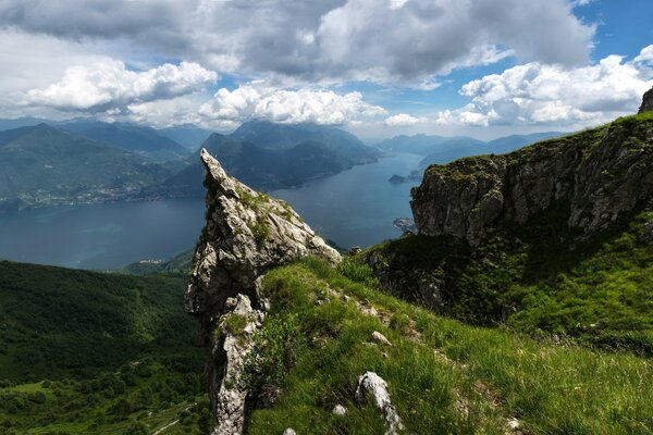 Panorama des Monte Grona - Berge Italiens