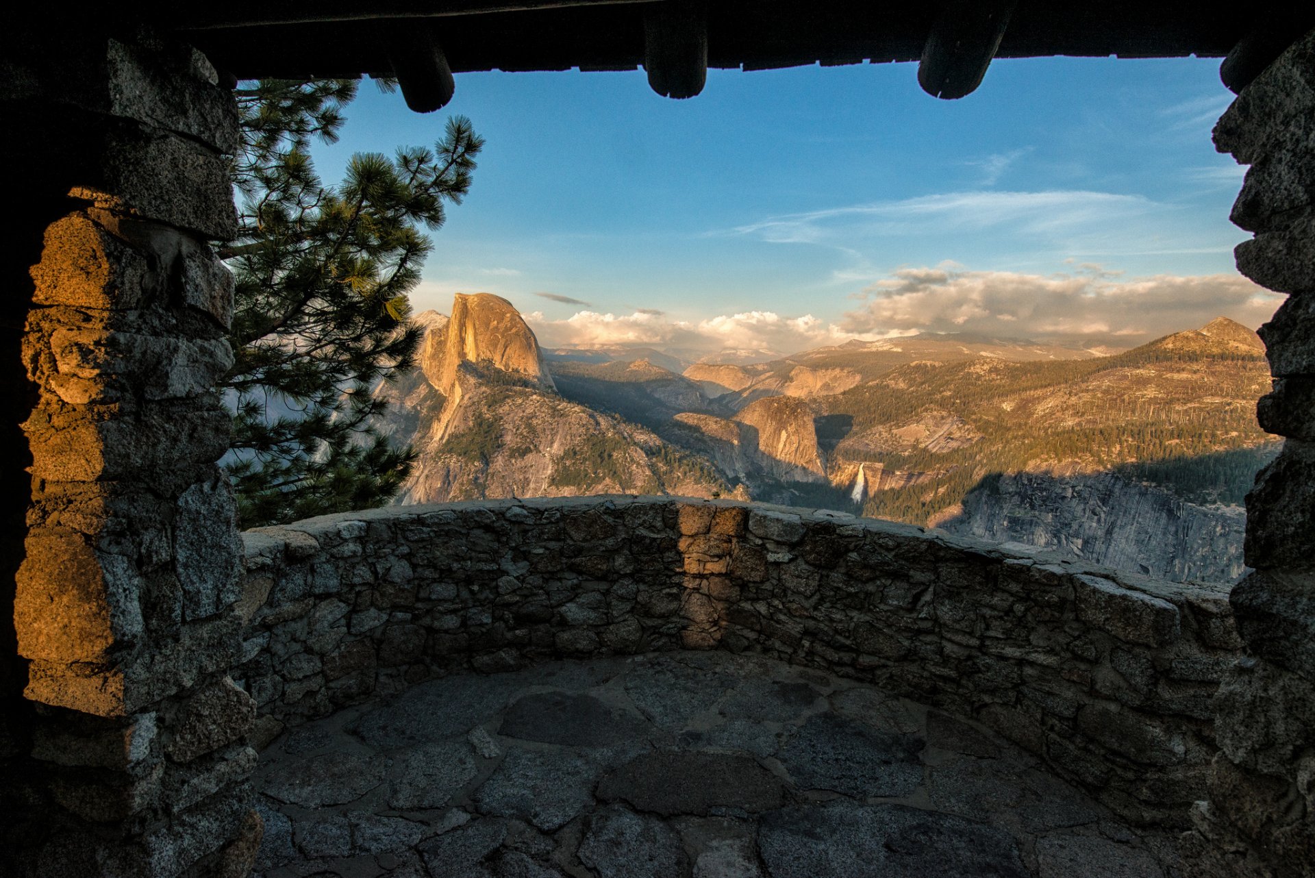 yosemite national park kalifornien sierra nevada berge tal balkon aussicht panorama