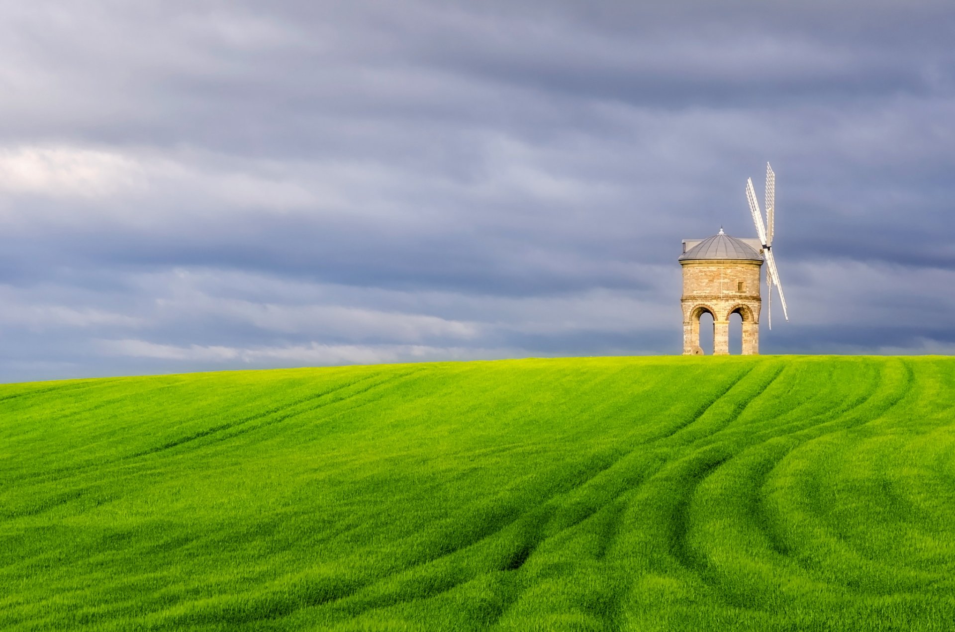 united kingdom england the field mill sky cloud