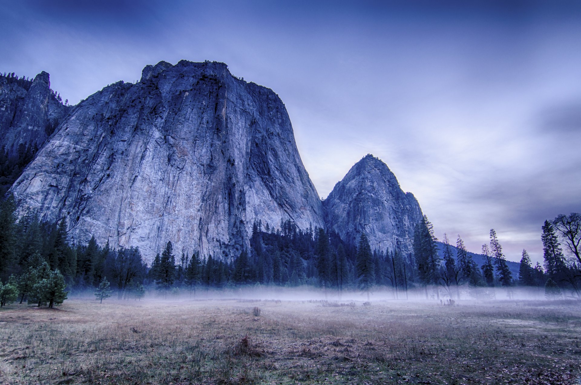 yosemite national park usa yosemite trees mountains fog nature landscape